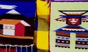 Rugs and ponchos with village life scenes and Quechua images were everywhere in the market.